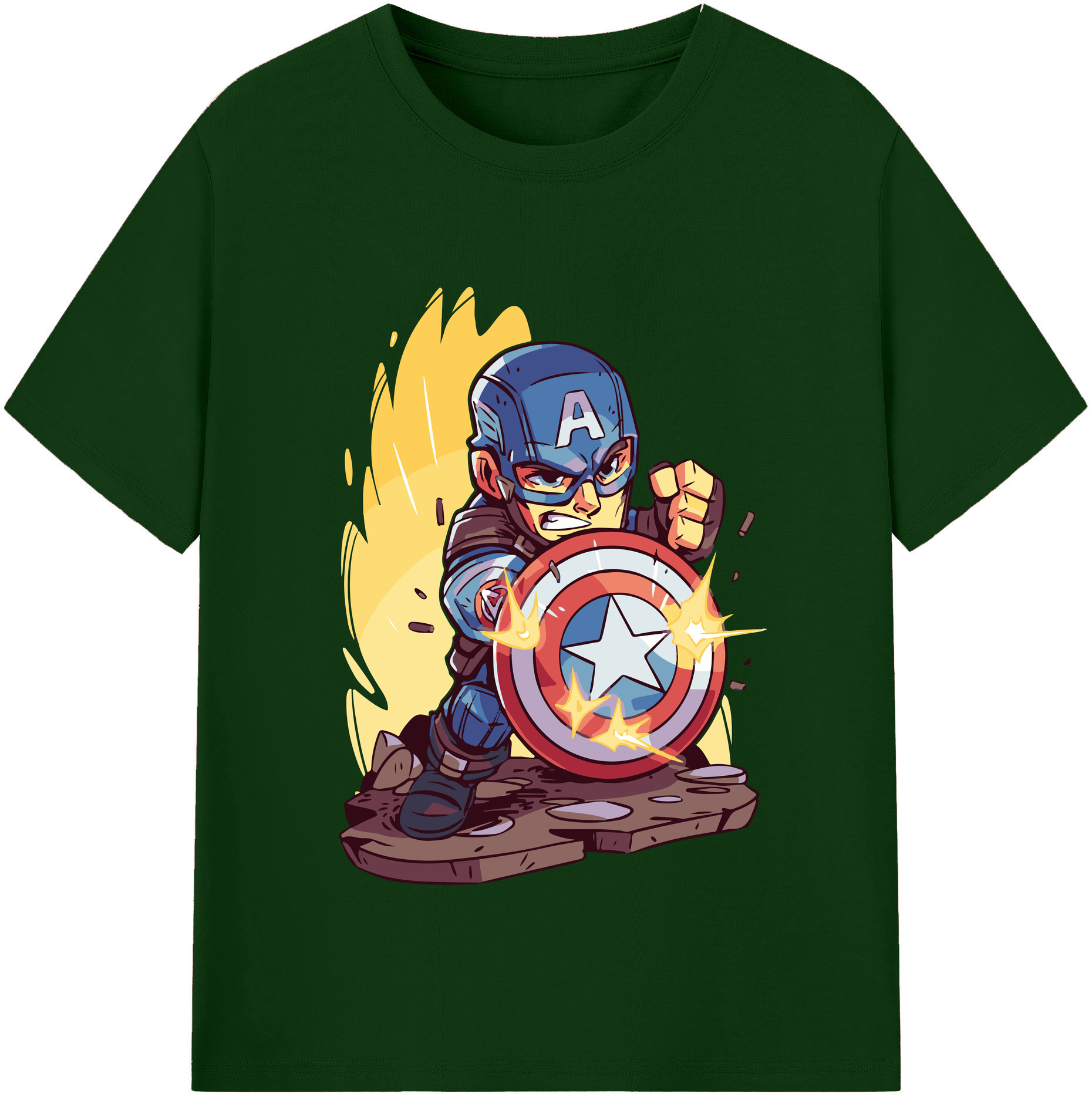 （画像用） アベンジャーズ The Avengers 綿100％半袖Tシャツ（フロントプリント）